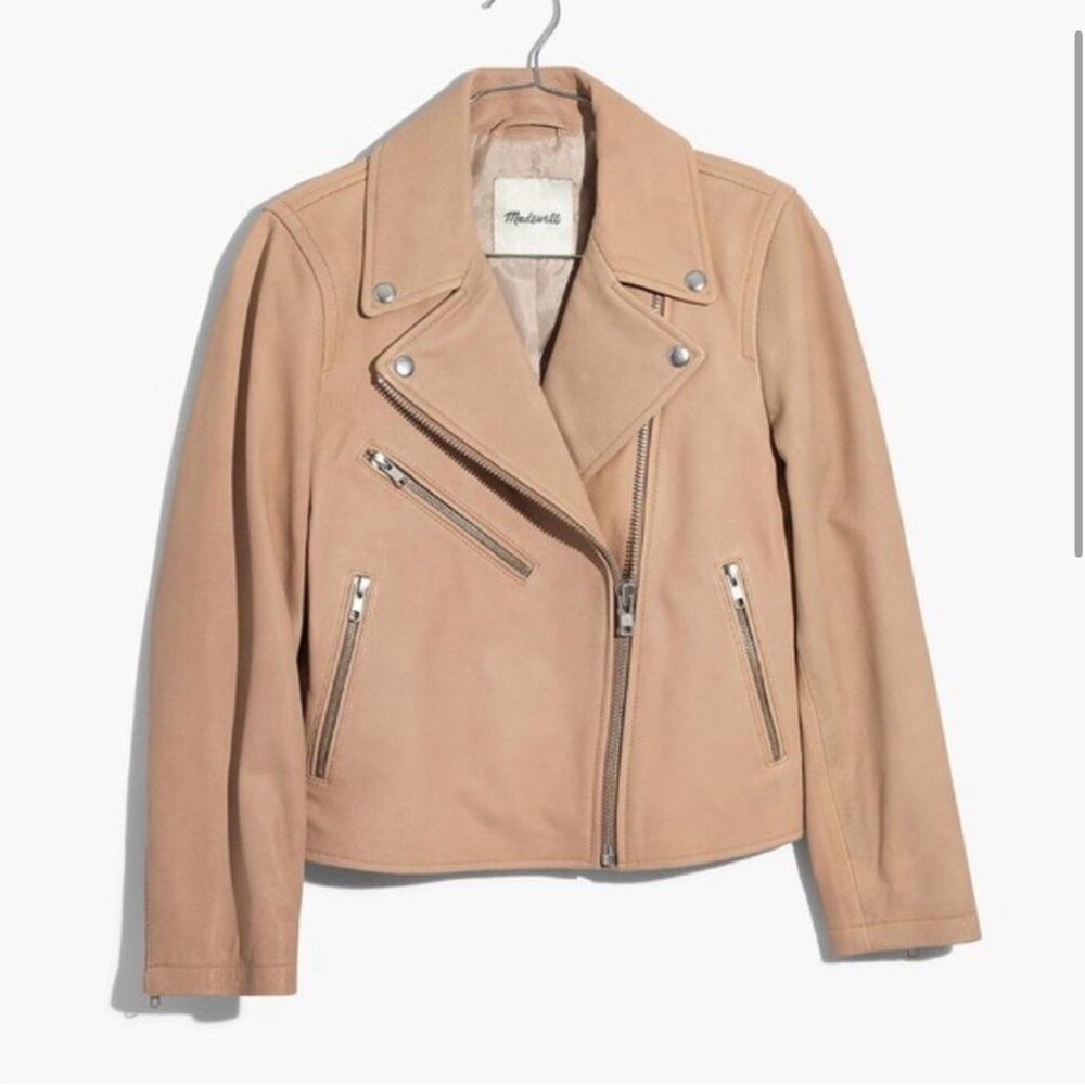 Madewell Tan/Beige Leather Jacket